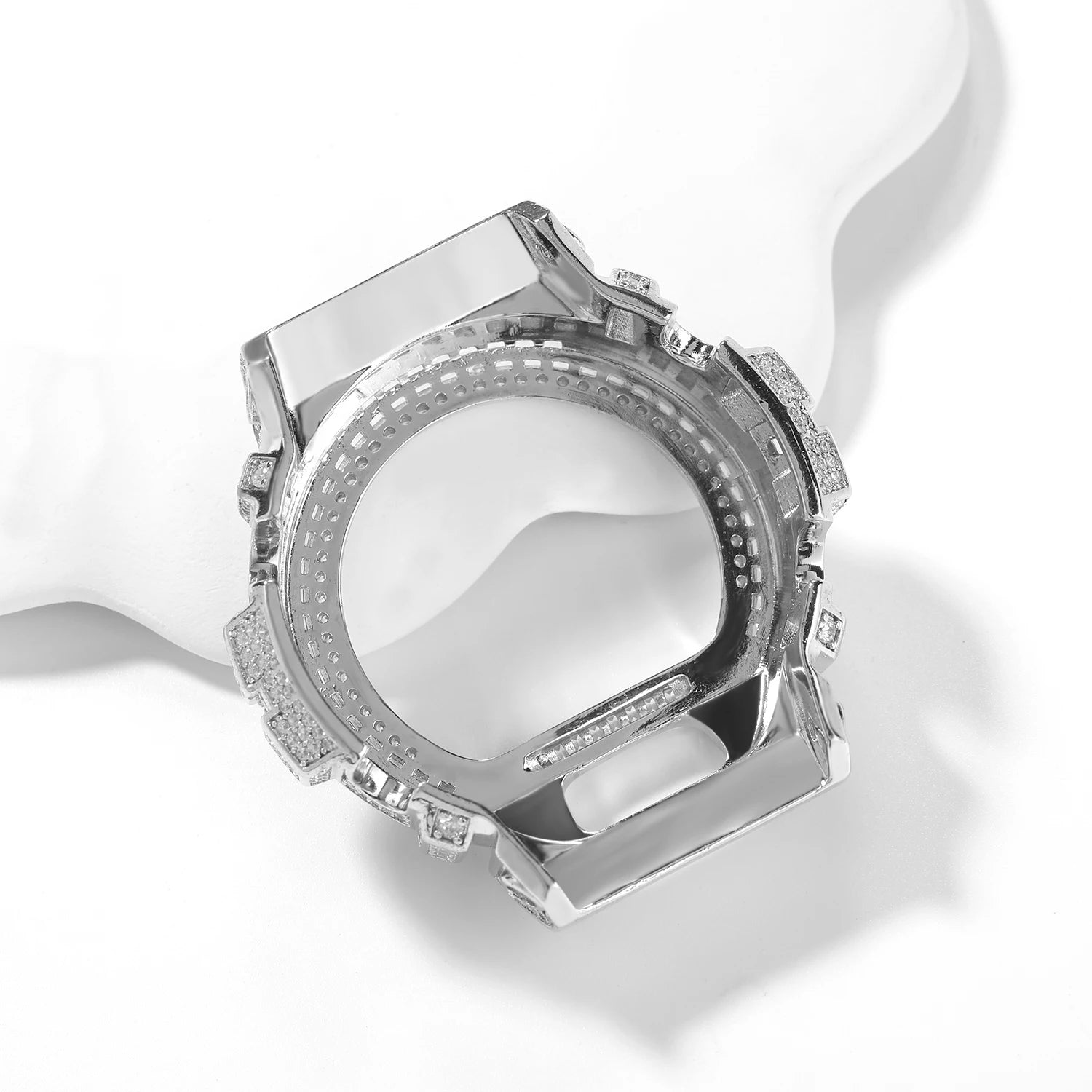 TBTK HipHop Iced Out Moissanite Watch Bezel For GA2100 DW6900 GA110 Luxury Bling Watch Replacement Frame Accessories